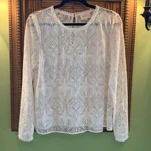 Sezane lace top